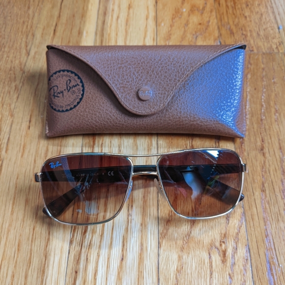 Original Ray-Bans aviator sunglasses - Picture 1 of 10